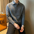 Winter Thermal Base Pullover Men's Sweater Casual Polo Collar Polo